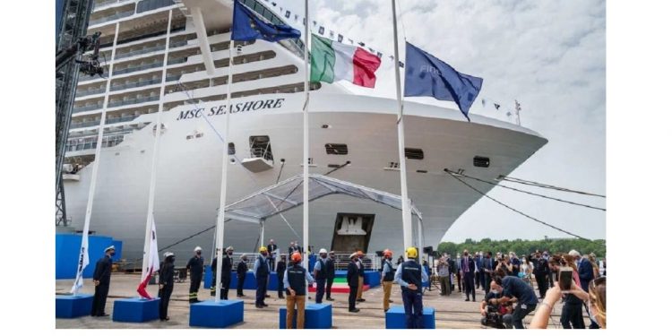 MSC Cruceros recibe de Fincantieri MSC Seashore