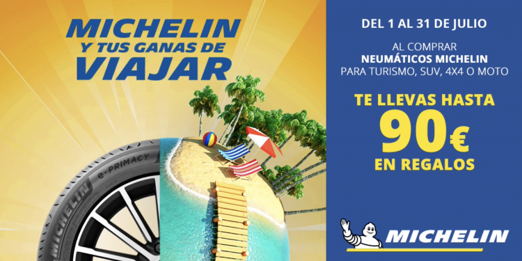 Neumaticos La Juaida y Michelín te dan hasta 90 € en regalos