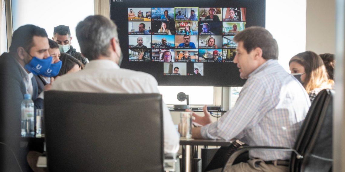 Temporada de cruceros: Lammens recibió a Melella y Vuoto