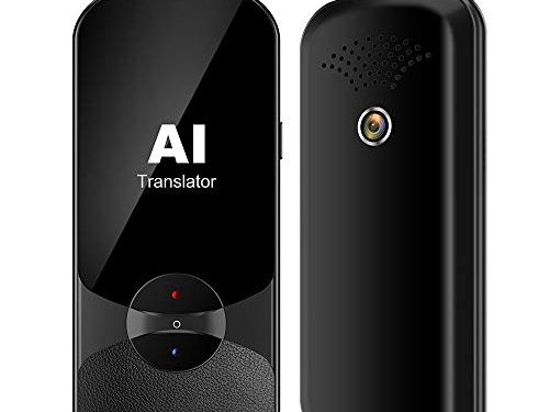Traductor de Idiomas Instantaneo, Traductor Electronico de Idiomas, Traductor de Fotos Portátil WiFi Fuera de línea, Adecuado para Estudiar, Viajar, Actividades Comerciales,2,4 Pulgadas