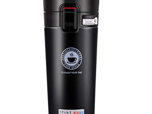 SLOSH Vaso Termico Café Termo Taza Termica Viaje para Llevar Sin Bpa(Negro)