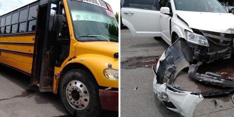 Conductor se pasa alto y choca con camión en crucero en LM