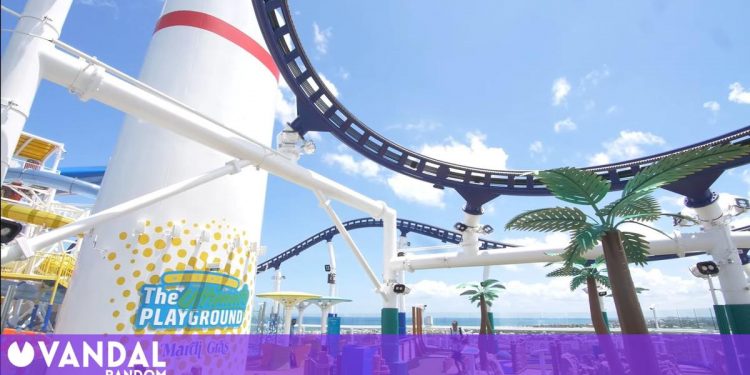 Es una montaa rusa y est encima de un crucero de lujo