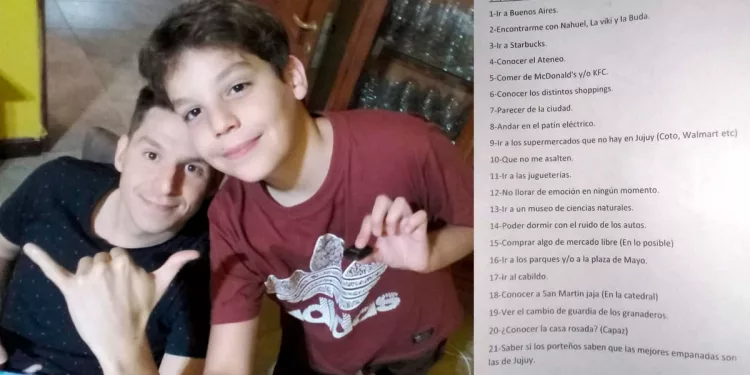 Lista viral: ir al Cabildo, que no lo asalten y los otros 19 objetivos de un jujeño de 12 años para su visita a Buenos Aires