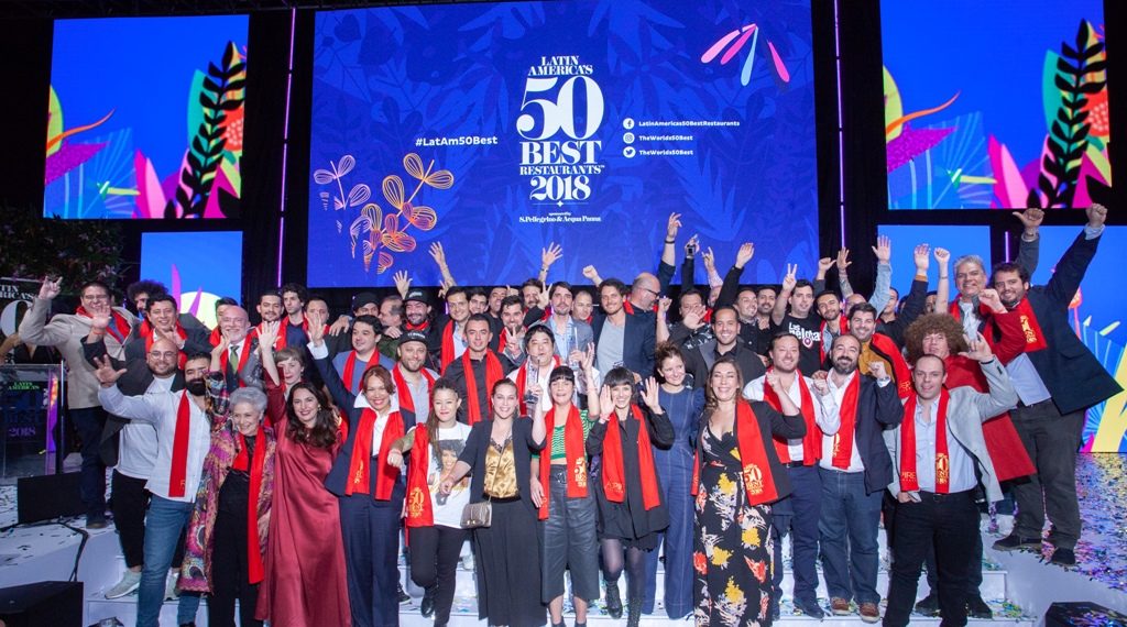 Latin America’s 50 Best Restaurants 2018, sponsored by S.Pellegrino & Acqua Panna, October 2018.