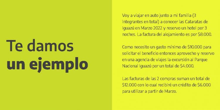PreViaje public&oacute; un ejemplo de c&oacute;mo funciona el programa en su web