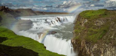 Cascada de Gullfoss, una de las más impresionantes de Islandia