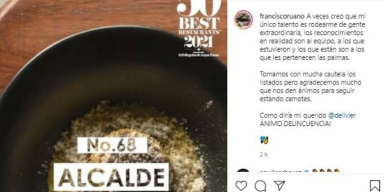 2 restaurantes mexicanos destacan en la lista 51-100 de The World´s 50 Best Restaurants 2021