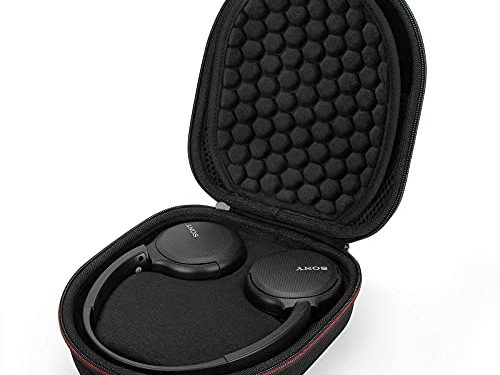 Estuche Funda para WH-CH510 Auriculares Inalámbricos Bluetooth de Diadema,Caja Cubrir Protectora de para Bolsa Bolso de Transporte de Viaje EVA Caso(Black)