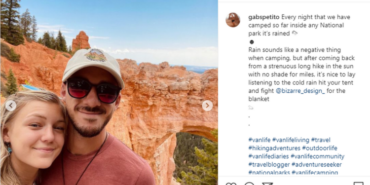 Actualización de la desaparición de Gabby Petito: Su prometido es una “persona de interés”