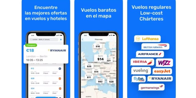 Apps para encontrar vuelos baratos en iPhone