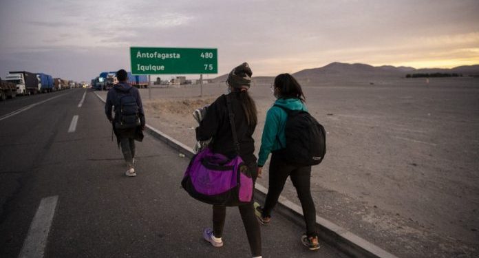 migrantes Guatire Chile-la crisis migratoria