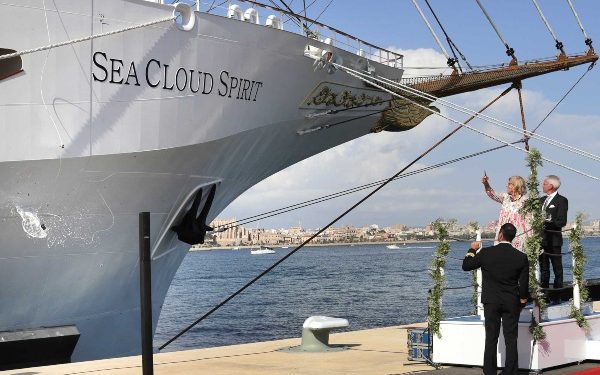 En Puerto de Palma de Mallorca bautizan nuevo buque de Sea Cloud Cruises