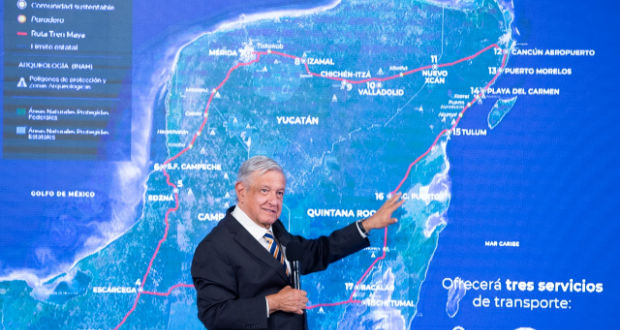 Trenes Maya y Transístmico serán una cortina de desarrollo: AMLO