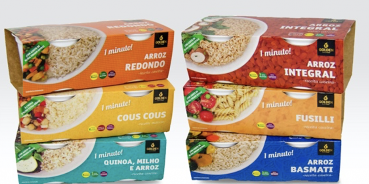 Vasitos microondeables de Golden Foods.