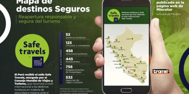 Mincetur viajes Perú turismo seguro destinos sello safe travel mapa virtual| IMP | ACTUALIDAD