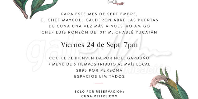Rinden tributo al maíz de Yucatán los chefs Maycoll Calderón y Luis Ronzón