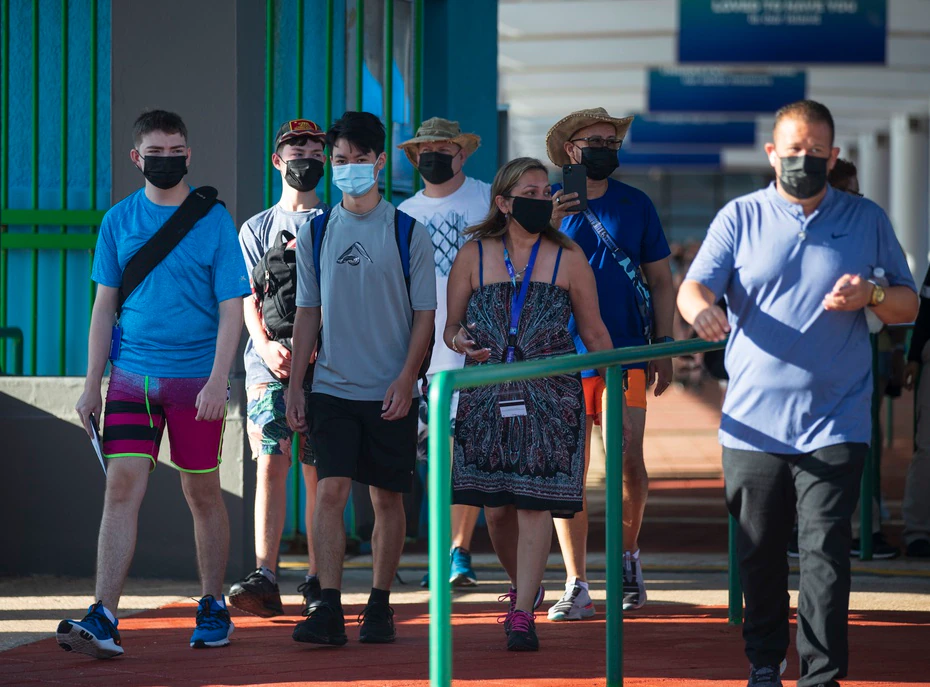 La llegada del crucero activó varios segmentos de la economía que permanecían sin trabajo por la pandemia.