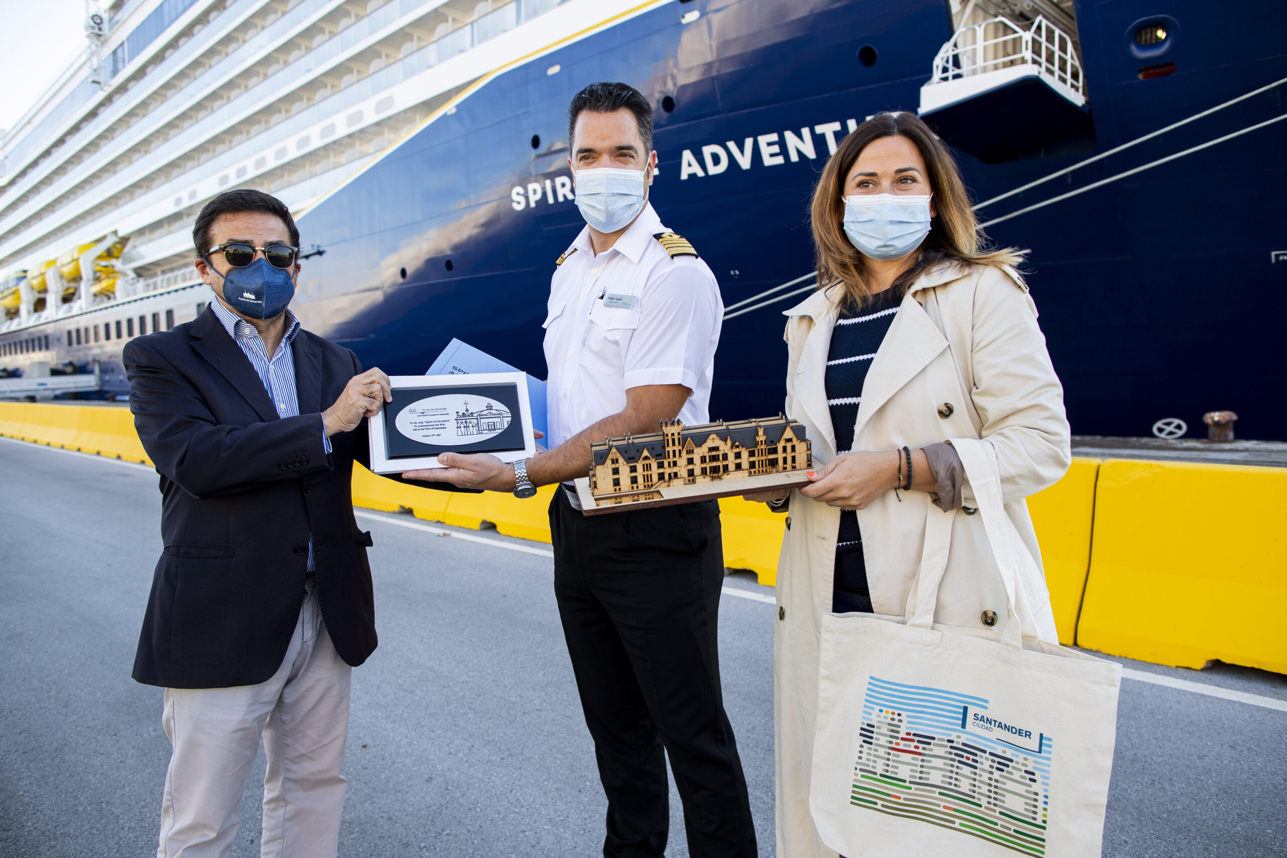 Pérez & Cía consigna el crucero Spirit of Adventure en su primera visita a Santander