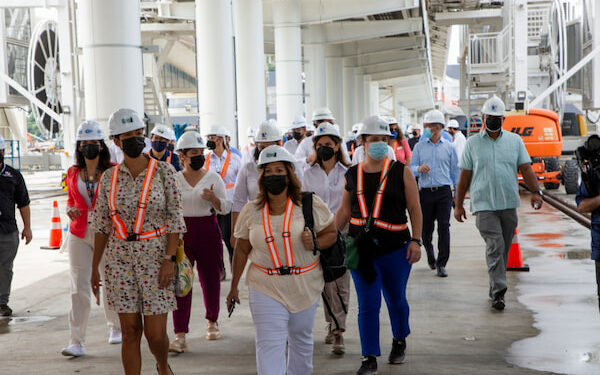 Asociación de cruceros de Florida y el Caribe recorren terminal de cruceros de Panamá