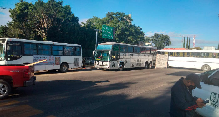 Bloquearon al poniente de la capital