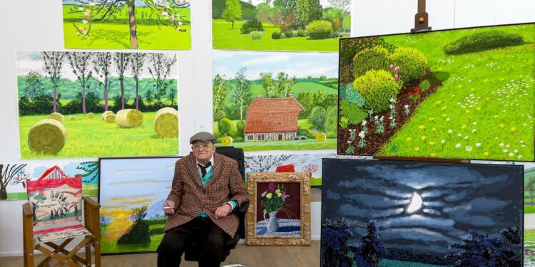 Bruselas acoge un viaje por la vida y la obra del artista David Hockney