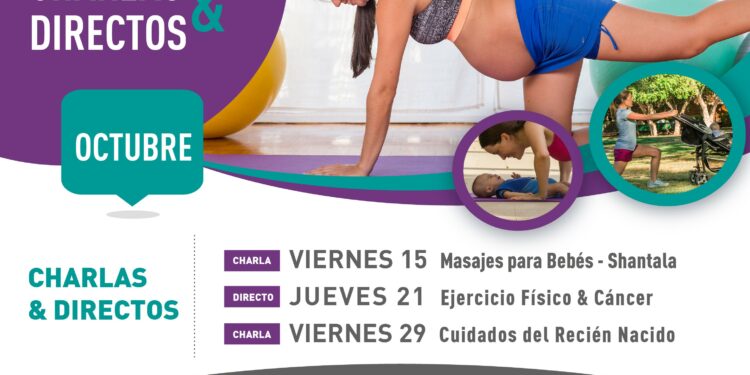 Ejercicio f&iacute;sico y c&aacute;ncer de mama en las charlas y directos de Embarazo Activo