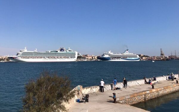 El Puerto de Cartagena recibe cinco cruceros simultáneamente por primera vez