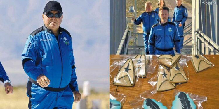 El famoso actor de “Viaje a las estrellas” voló hacia el espacio