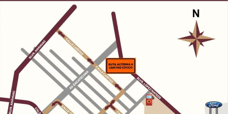 Habilitan rutas alternas por construcción de puente en crucero Lázaro Cárdenas Rio Nuevo
