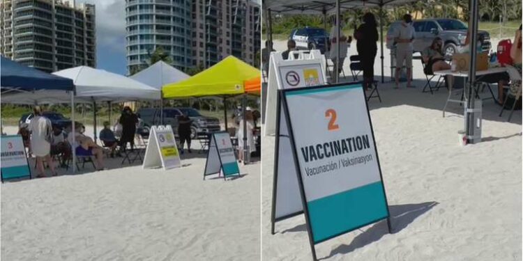Los argentinos viajaron a Miami para vacunarse (Foto: TN).