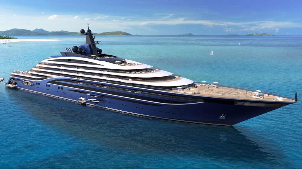 Hay un puñado de cruceros donde uno puede comprar un camarote y usarlo como residencia permanente. Pero nada es más exclusivo que tener ese tren de vida en el Somnio, que cuando debute en el 2024, será el yate más grande del mundo. Y estará al alcance de unos pocos privilegiados.