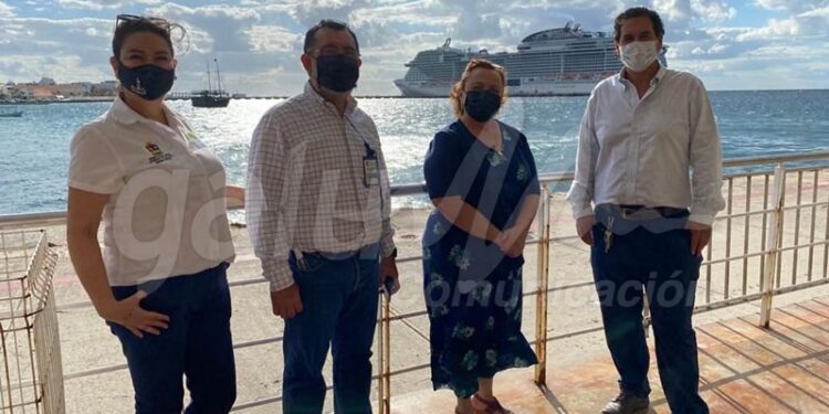 Revisan protocolos sanitarios para el arribo de cruceros en Cozumel