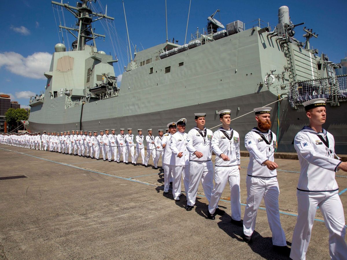 Foto: Destructor de la Armada de Australia basado en la fragata F100 de Navantia. (EFE)