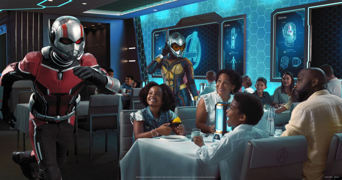 Así es el restaurante interactivo de Marvel en el Crucero de Disney Así es el restaurante interactivo de Marvel en el Crucero de Disney - worlds-of-marvel-characters43