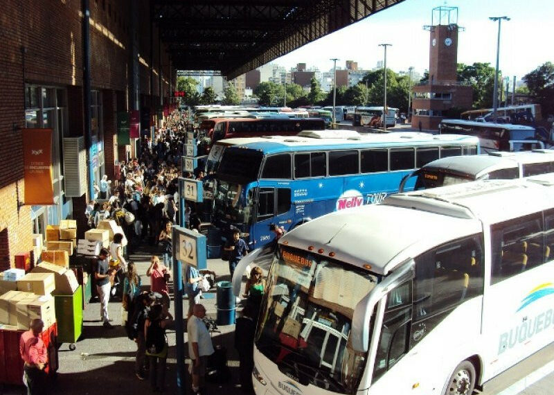 Terminal de ómnibus de Tres Cruces, en Montevideo.