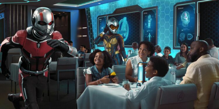 Así es el restaurante interactivo de Marvel en el Crucero de Disney - worlds-of-marvel-characters43