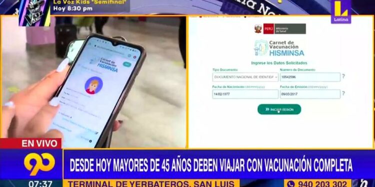 COVID-19: Mayores de 45 años necesitan doble vacunación para viajes interprovinciales NNAV | LATV | VIDEO | VIDEOS