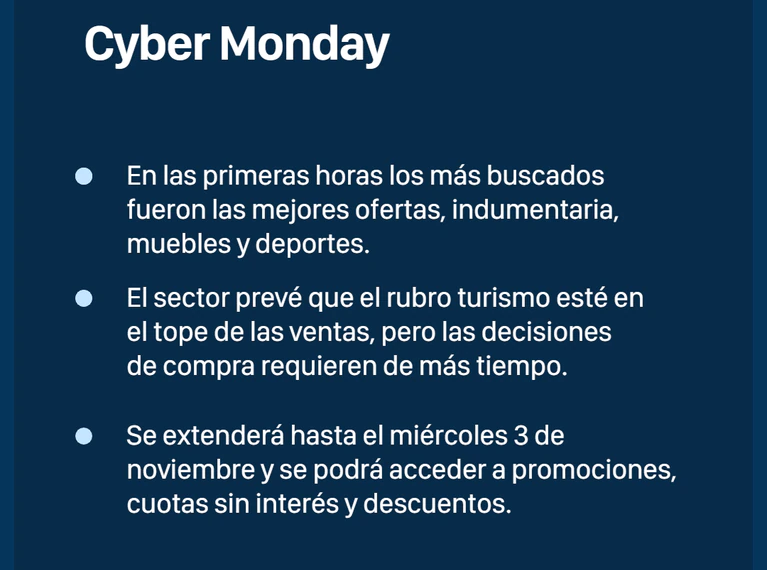 Cyber Monday: cuáles son las mejores ofertas y promociones – Dimension  Turistica Magazine