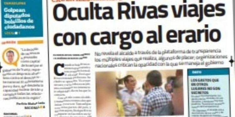 Deja Rivas sin rastro de sus gastos y viajes