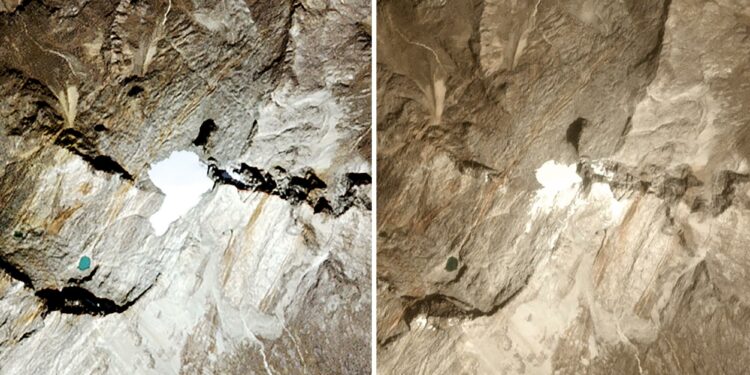 Desaparecen rápidamente los glaciares de las montañas