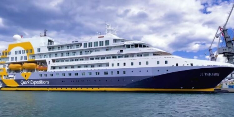 En horas, arriba a Ushuaia por primera vez el crucero "Ultramarine"