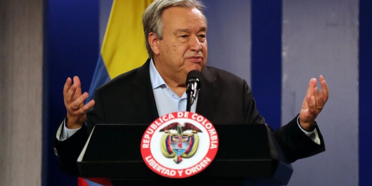 Guterres anuncia su viaje a Colombia para el quinto aniversario del acuerdo de paz