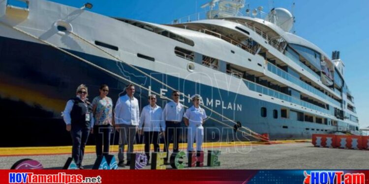 Hoy Tamaulipas - Arriba crucero francs a Campeche medio centenar de turistas europeos desembarcaron
