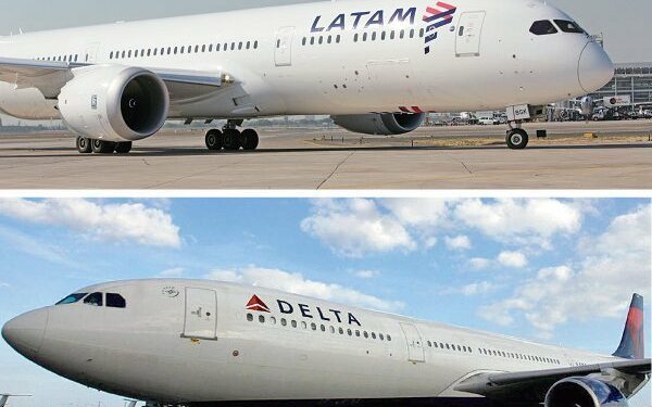 Latam y Delta ponen en marcha su red de códigos compartidos para vuelos internacionales entre EE.UU. y Sudamérica