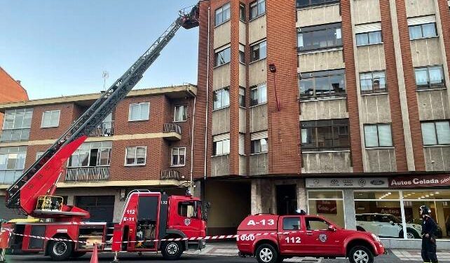bomberos león desprendimientos sucesos camión