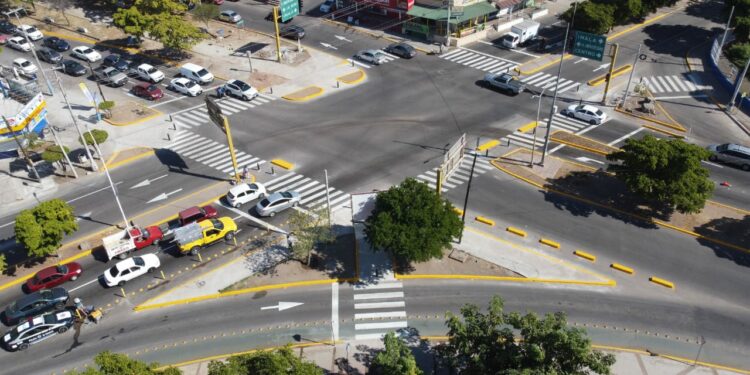 Obra ganadora del concurso Calles Más Seguras Sinaloa en crucero de Américas y Universitarios, está lista para inaugurarse