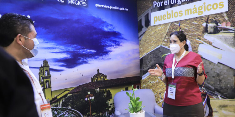 El Estado de Puebla presento su oferta turística en el Tianguis Turístico Mérida 2021
