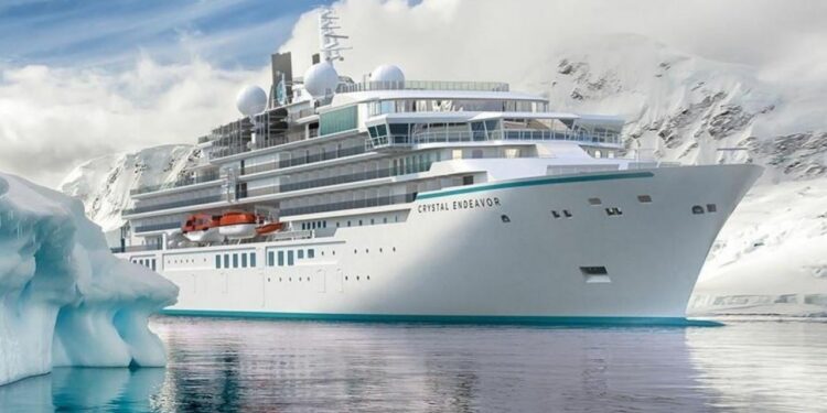 Recalará en Ushuaia el crucero de ultra lujo 6 estrellas "Crystal Endeavor"