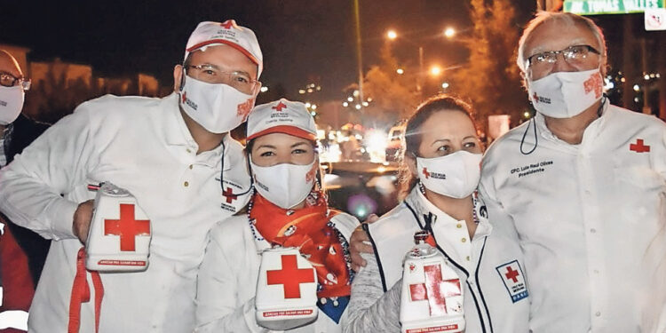 Se suma Bonilla a colecta de la Cruz Roja